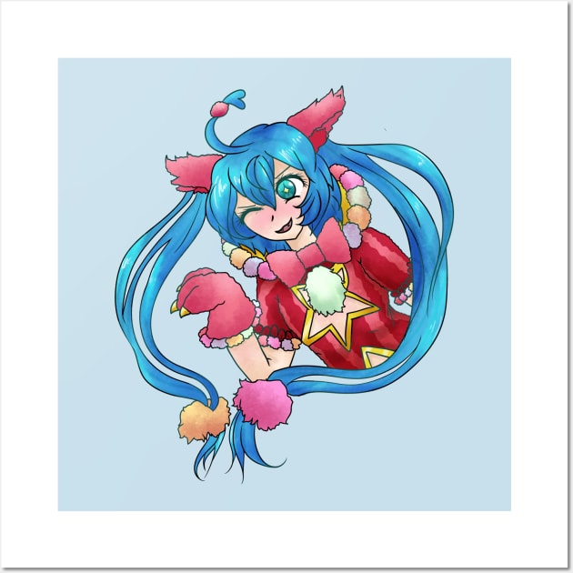 Project Sekai WXS Hatsune Miku Design Wall Art by nhitori